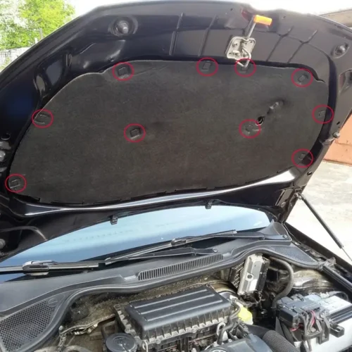 10x clip fissaggio cofano motore VW Golf Tiguan Sharan 1H5863849A01C