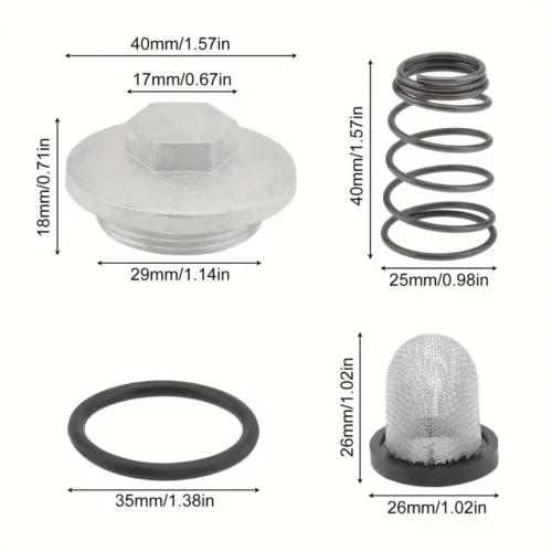 Kit Vite Tappo Scarico Olio per GY6 50cc 125cc 150cc Motore Scooter