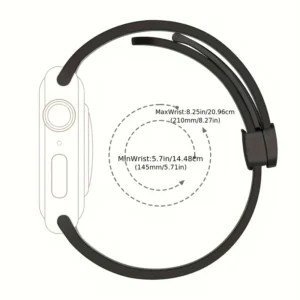 Cinturino Magnetico Silicone NERO 22mm per Forerunner Venu Galaxy Xiaomi