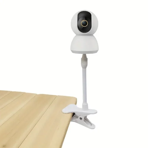 Supporto Telecamera Culla Clip Scrivania Monitor Interni Esterni NERO