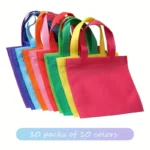 10PZ BORSE IN POLIPROPILENE PP PER SPESA ECOLOGICHE RIUTILIZZABILI FAI DA TE