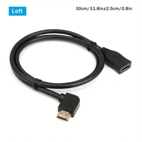 Cavo di estensione HDTV a 90 gradi sinistra maschio-femmina 20 pin Cat 6a