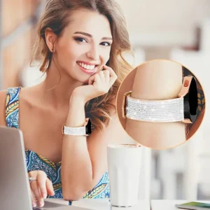 Fascia Orologio Silicone Brillante 20mm Compatibile Galaxy Huawei