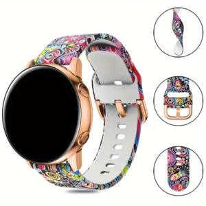Cinturino Morbido Multicolore 20mm Compatibile Samsung Galaxy Watch Uomo/Donna