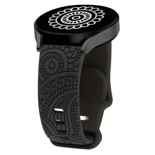 Cinturino Sportivo Morbido Incisione Floreale 20mm Compatibile Galaxy Watch