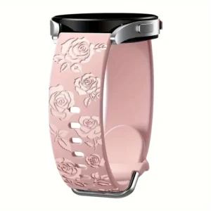 Cinturino Sportivo ROSA Morbido Intaglio Floreale Compatibile Galaxy Watch