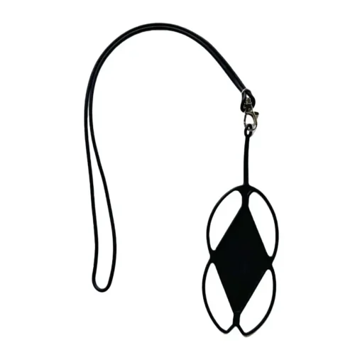 1680-1.webp Nero Porta Carte Custodia Telefono Con Laccetto Elastica Collo Badge ID