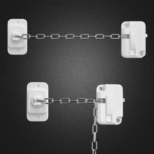 Blocco Sicurezza Finestre Autoadesivo Senza Trapano Metallo Plastica