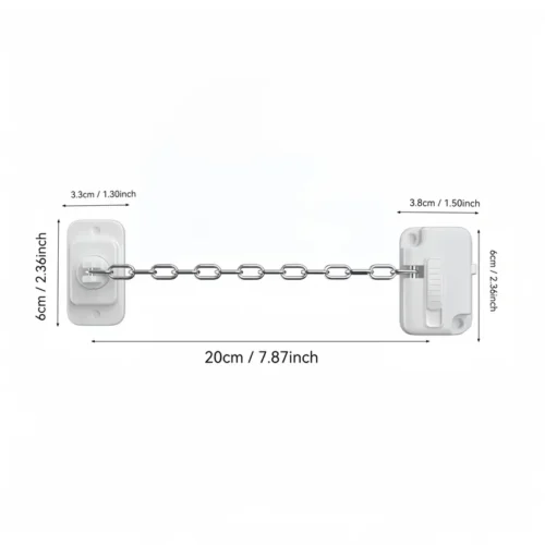 Blocco Sicurezza Finestre Autoadesivo Senza Trapano Metallo Plastica