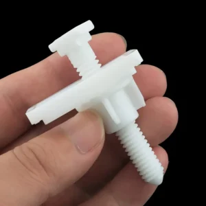 2pz Bulloni Fissaggio Sedile WC Plastica Viti Dadi Rondelle Foro Cieco