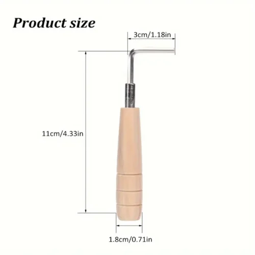 Chiave Sintonia Chitarra Acciaio Legno Esagonale Precisione Design L