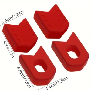 Protezione Pedivella Bicicletta ROSSA Manicotto Corona MTB Silicone