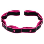 Fascia Resistenza Yoga ROSA 90cm Elastica Regolabile 8 Sezioni