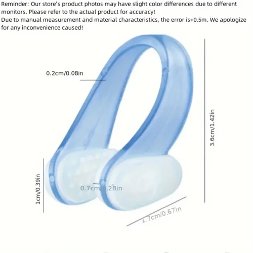 Clip Nasale Silicone NERO Immersioni Allenamento Nuoto