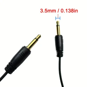Auricolare Radio Nero Clip Jack 3.5mm Morbido Gomma D Microfoni