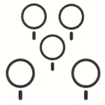 5pz Anello Ricarica Wireless Magnetico Smartphone NERO