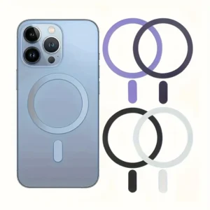 5pz Anello Ricarica Wireless Magnetico Smartphone NERO