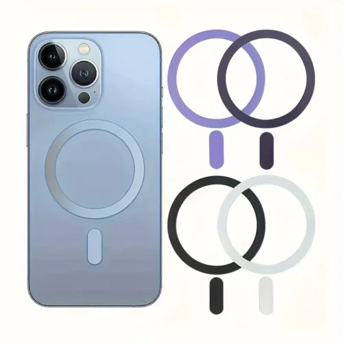 5pz Anello Ricarica Wireless Magnetico Smartphone NERO