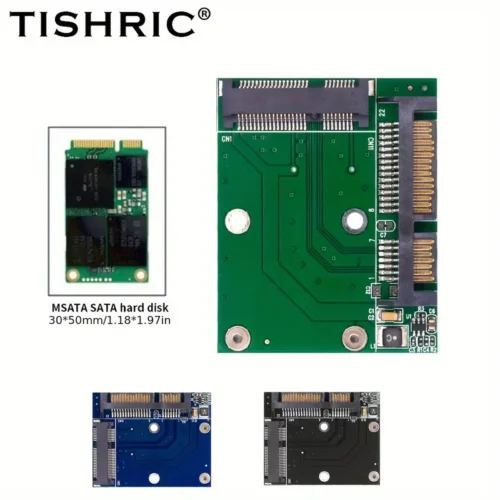 Adattatore TISHRIC PCIe Half Height mSATA SATA slot desktop laptop conversione