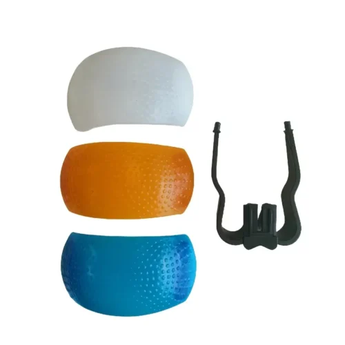 Kit flash diffusore 3-in-1 staffa DSLR copertura flash plastica senza batteria