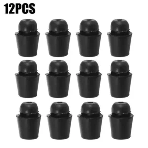 12x Protettori porta neri ammortizzatori gomma adesivi anti-urto silenziosi