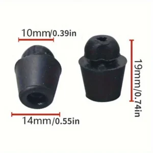 12x Protettori porta neri ammortizzatori gomma adesivi anti-urto silenziosi