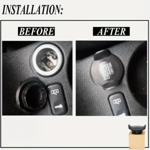 Copertura presa corrente auto 12V tappo spina durevole pulsante facile