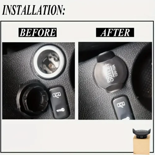 Copertura presa corrente auto 12V tappo spina durevole pulsante facile