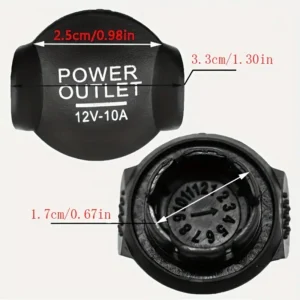 Copertura presa corrente auto 12V tappo spina durevole pulsante facile