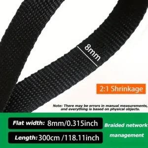 Tubo termorestringente 3mt 8mm manicotto cavi protezione elettronica auto