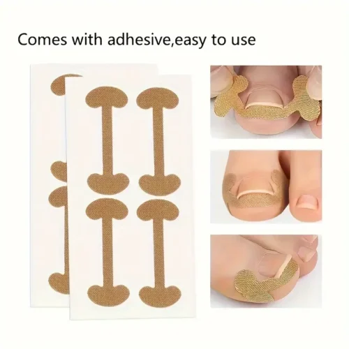 20 adesivi decorativi per unghie incorporati doppie piedi spesso patch