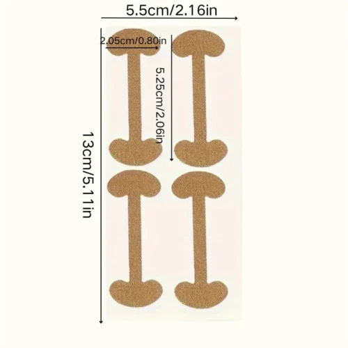 20 adesivi decorativi per unghie incorporati doppie piedi spesso patch