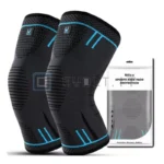 1x Ginocchiera Elastica Blue TG L Traspiranti Sport compressione ginocchio