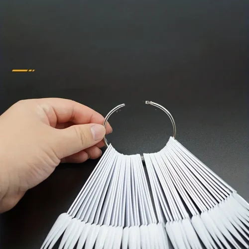 Espositore 50 punte nail art ventaglio campioncini smalto unghie attrezzi
