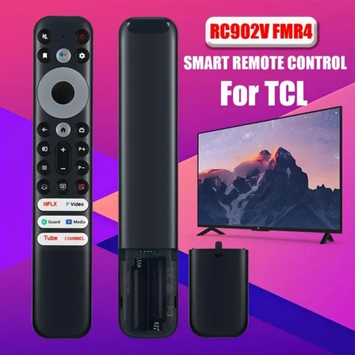 Telecomando RC902V FMR4 per TCL Mini-LED QLED 4K UHD Android TV IR nero