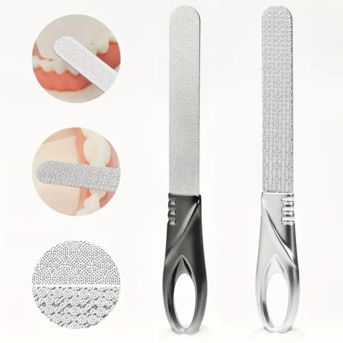 Lima denti acciaio inox lucidatura doppia faccia strumento raschiatura unghie