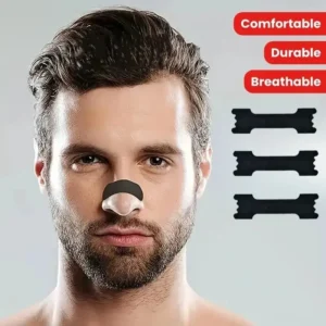 20PZ CEROTTI NASALI NERI ANTIRUSSAMENTO DILATATORI NASALI PER LA RESPIRAZIONE