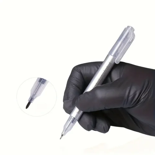 3 penne tatuaggio doppia punta viola precisione disegno manuale ricamo