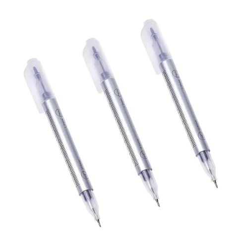 3 penne tatuaggio doppia punta viola precisione disegno manuale ricamo