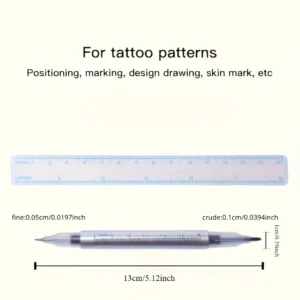 3 penne tatuaggio doppia punta viola precisione disegno manuale ricamo