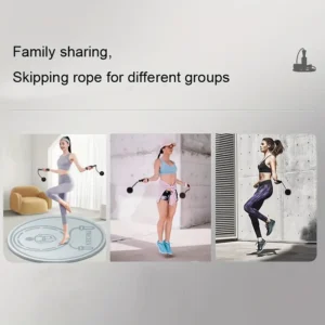 Corda salto senza fili NERA fitness interno esterno allenamento