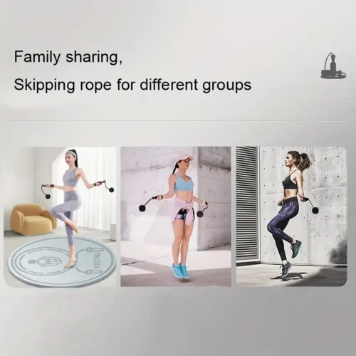 Corda salto senza fili NERA fitness interno esterno allenamento