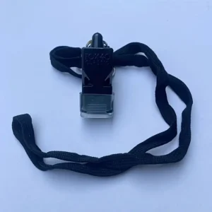 Fischietto Fox 40 NERO ABS protezione bocca laccetto sport allenatori