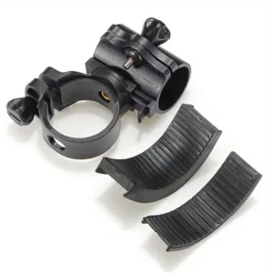 Porta lampada bici ABS resistente supporto torcia rotabile luci fino 2.59cm