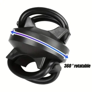 Supporto clip luce bici rotante 360 PVC torce LED manubrio ciclismo