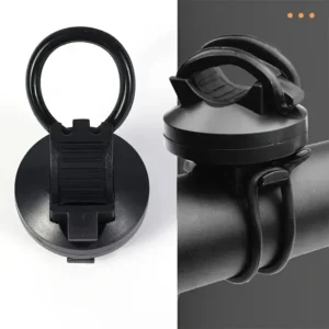 Supporto clip luce bici rotante 360 PVC torce LED manubrio ciclismo