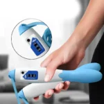 Corda salto meccanica regolabile digitale ergonomica anti scivolo palestra BLU