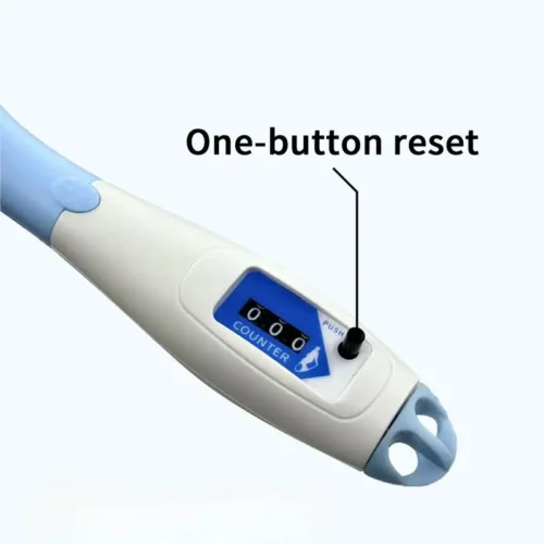 Corda salto meccanica regolabile digitale ergonomica anti scivolo palestra BLU