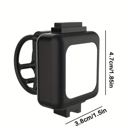 Mini luce mountain bike multifunzionale torcia bianca gialla rossa notturna