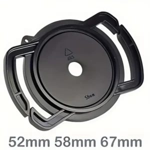 Tappo obiettivo 52mm ABS clip anti-smarrimento fibbia cinturino custodia DSLR